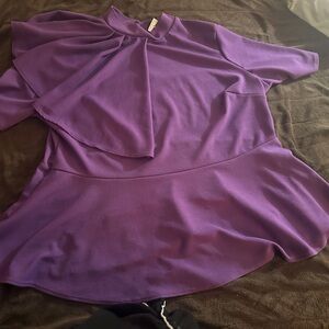 Ashley Stewart Purple Blouse